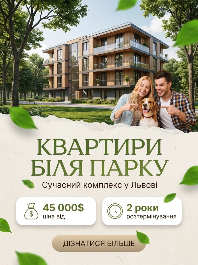 Квартири біля парку